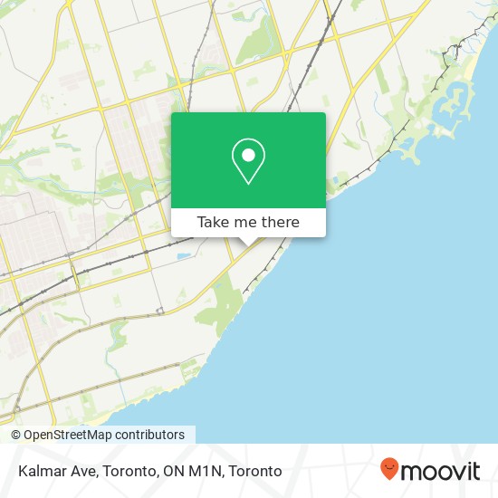 Kalmar Ave, Toronto, ON M1N map