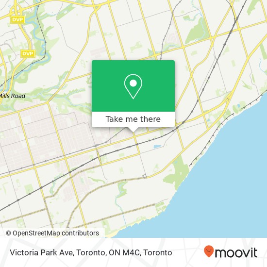 Victoria Park Ave, Toronto, ON M4C map