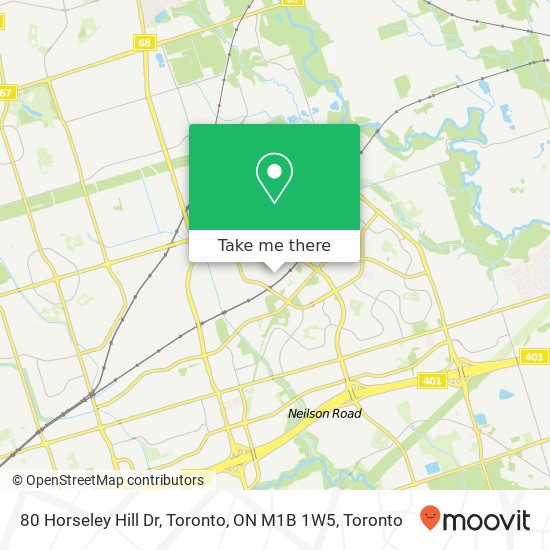 80 Horseley Hill Dr, Toronto, ON M1B 1W5 map