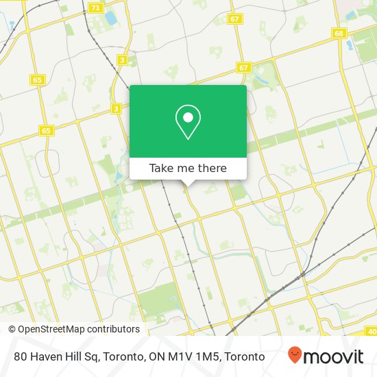 80 Haven Hill Sq, Toronto, ON M1V 1M5 plan