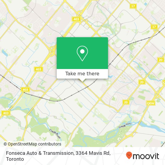 Fonseca Auto & Transmission, 3364 Mavis Rd map