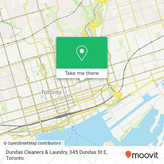 Dundas Cleaners & Laundry, 345 Dundas St E map