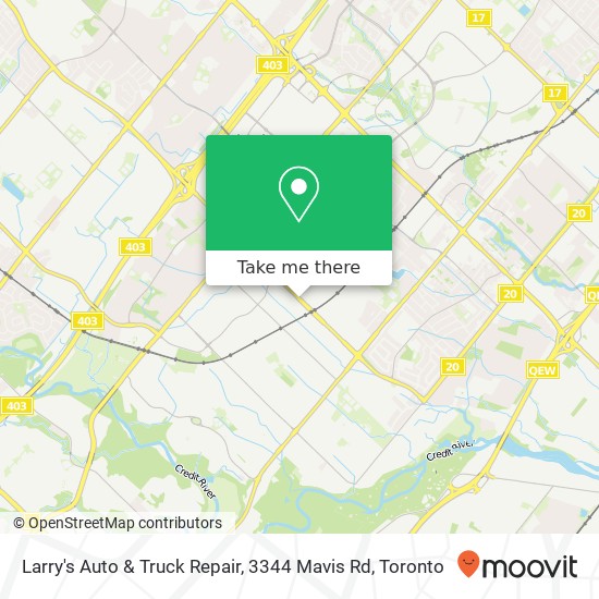 Larry's Auto & Truck Repair, 3344 Mavis Rd map