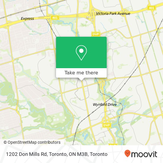 1202 Don Mills Rd, Toronto, ON M3B map