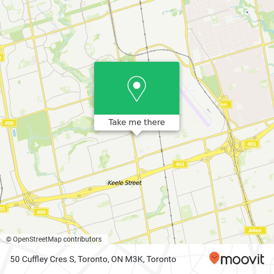 50 Cuffley Cres S, Toronto, ON M3K map