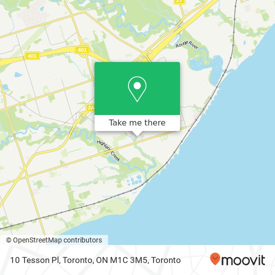 10 Tesson Pl, Toronto, ON M1C 3M5 map