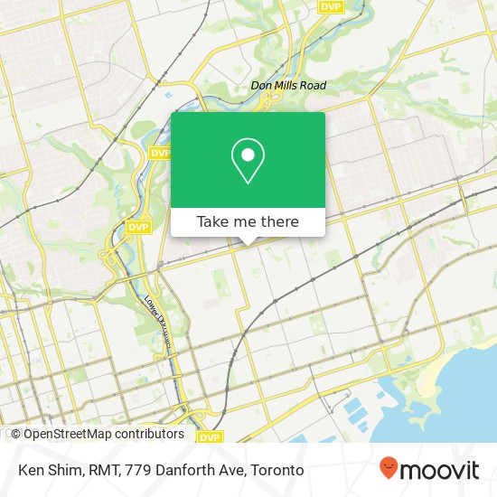 Ken Shim, RMT, 779 Danforth Ave map