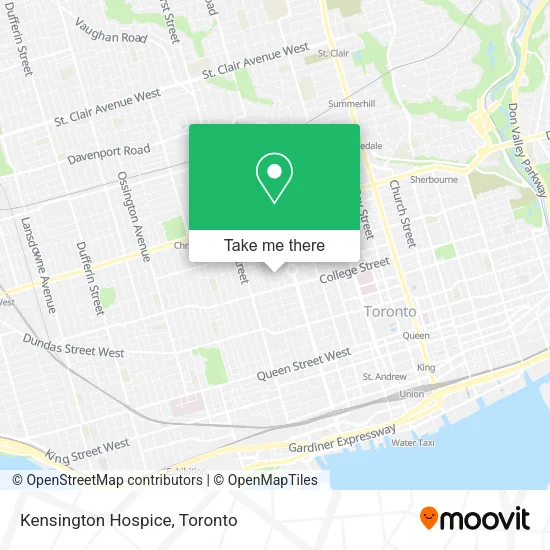 Kensington Hospice map