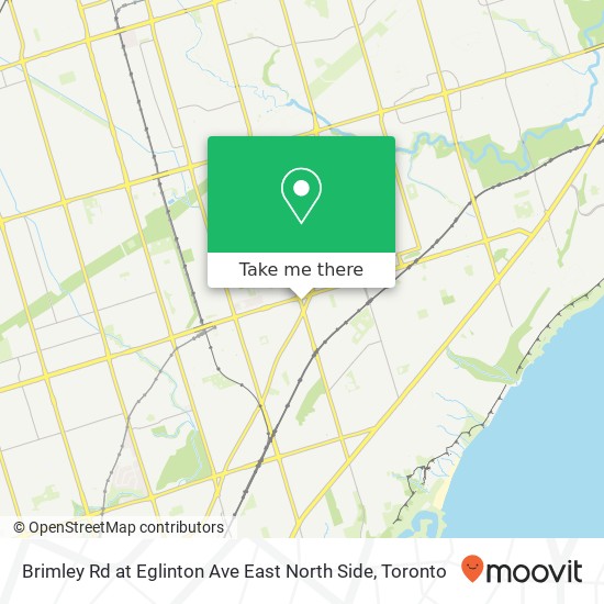 Brimley Rd at Eglinton Ave East North Side map