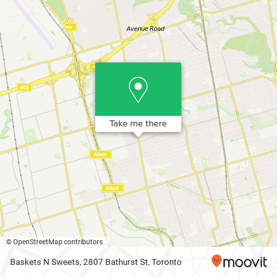 Baskets N Sweets, 2807 Bathurst St map