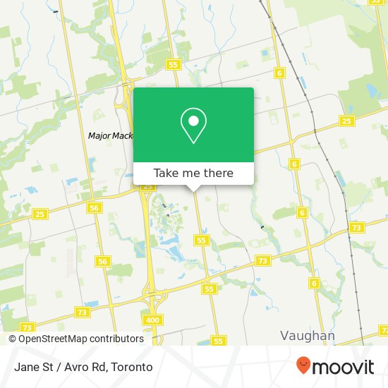 Jane St / Avro Rd map