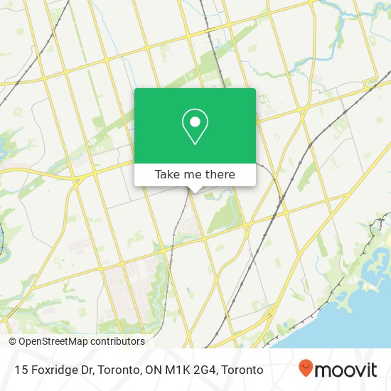 15 Foxridge Dr, Toronto, ON M1K 2G4 map
