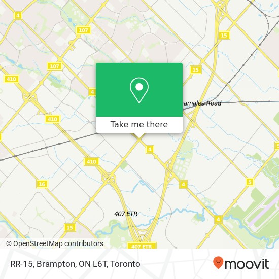 RR-15, Brampton, ON L6T map