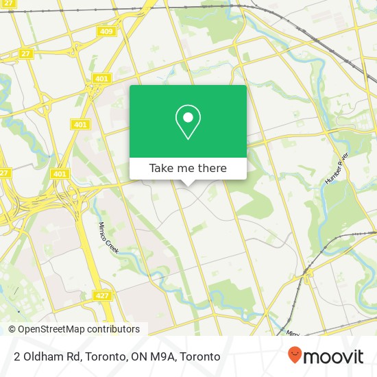 2 Oldham Rd, Toronto, ON M9A plan