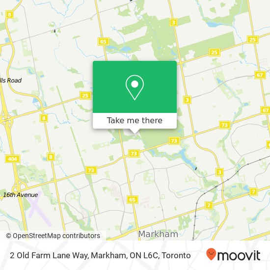 2 Old Farm Lane Way, Markham, ON L6C map