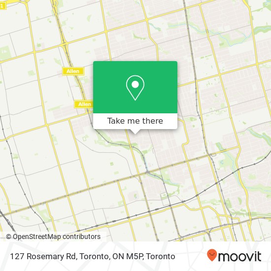 127 Rosemary Rd, Toronto, ON M5P plan
