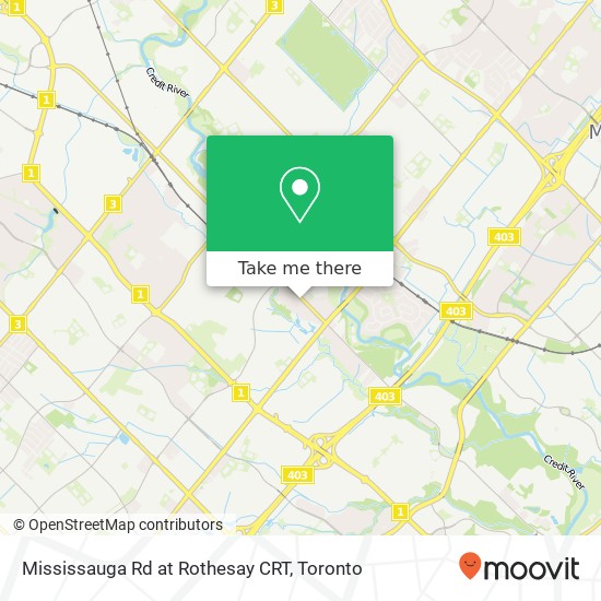 Mississauga Rd at Rothesay CRT map