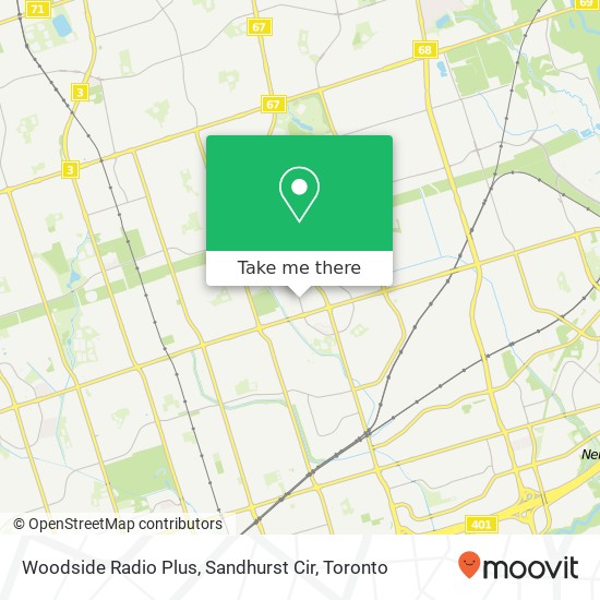 Woodside Radio Plus, Sandhurst Cir map