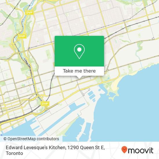 Edward Levesque's Kitchen, 1290 Queen St E map