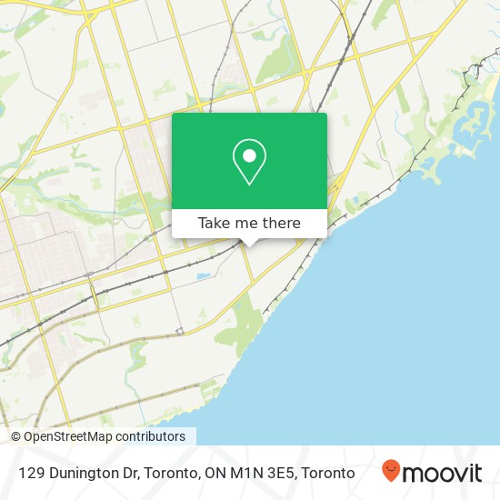 129 Dunington Dr, Toronto, ON M1N 3E5 map