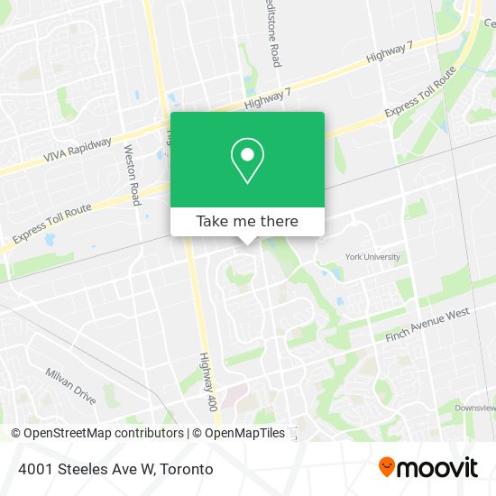 4001 Steeles Ave W map