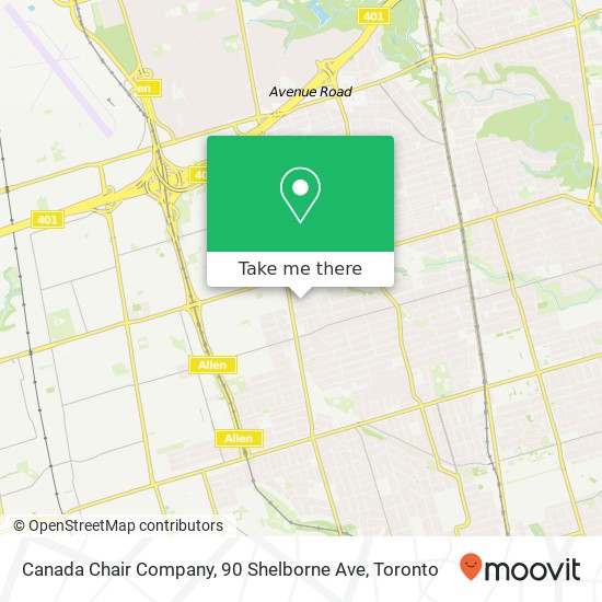 Canada Chair Company, 90 Shelborne Ave map