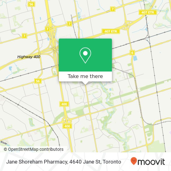 Jane Shoreham Pharmacy, 4640 Jane St map