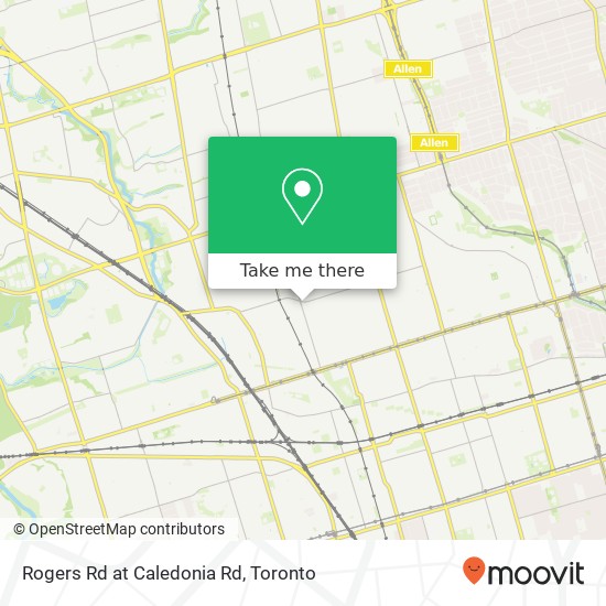 Rogers Rd at Caledonia Rd map
