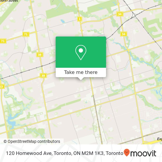 120 Homewood Ave, Toronto, ON M2M 1K3 map