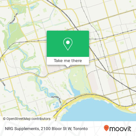NRG Supplements, 2100 Bloor St W map