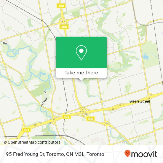 95 Fred Young Dr, Toronto, ON M3L map