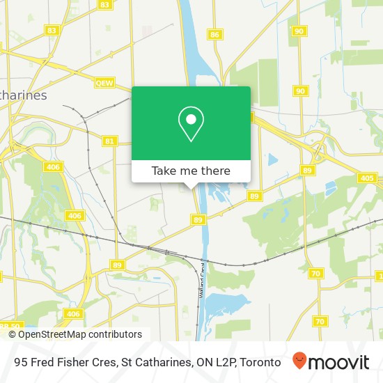 95 Fred Fisher Cres, St Catharines, ON L2P map