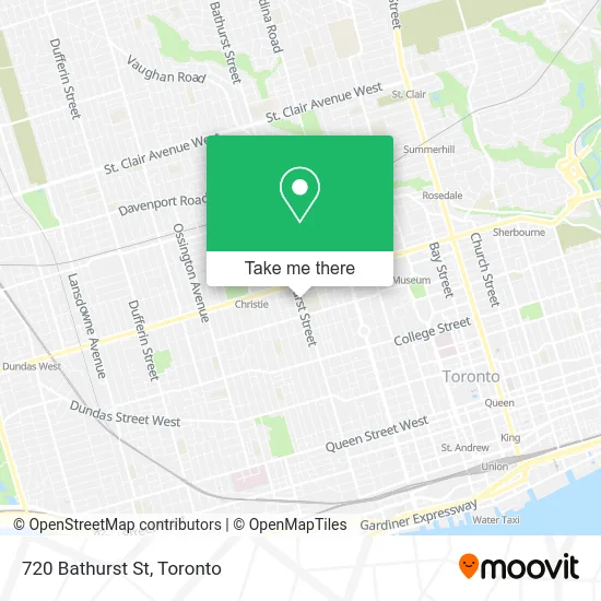 720 Bathurst St map
