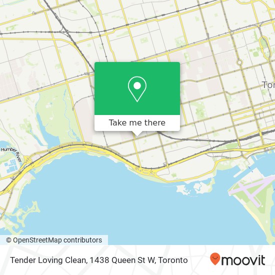 Tender Loving Clean, 1438 Queen St W map