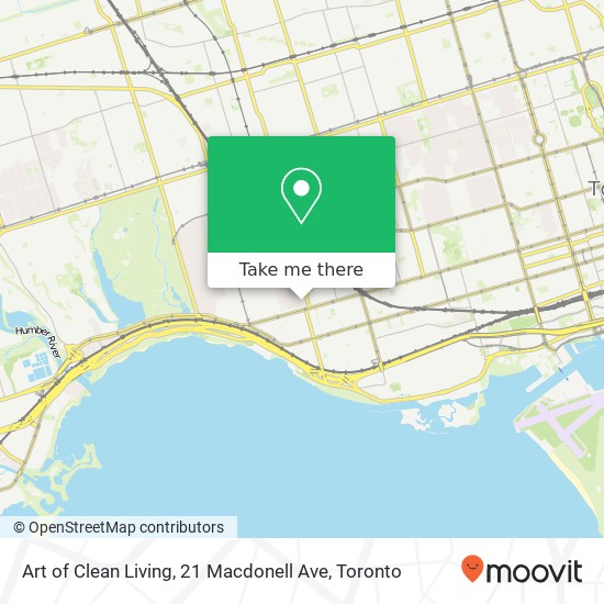 Art of Clean Living, 21 Macdonell Ave map