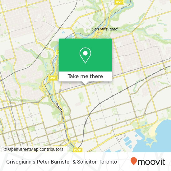 Grivogiannis Peter Barrister & Solicitor, 658 Danforth Ave map