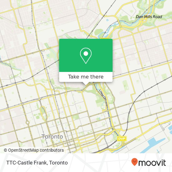 TTC-Castle Frank map