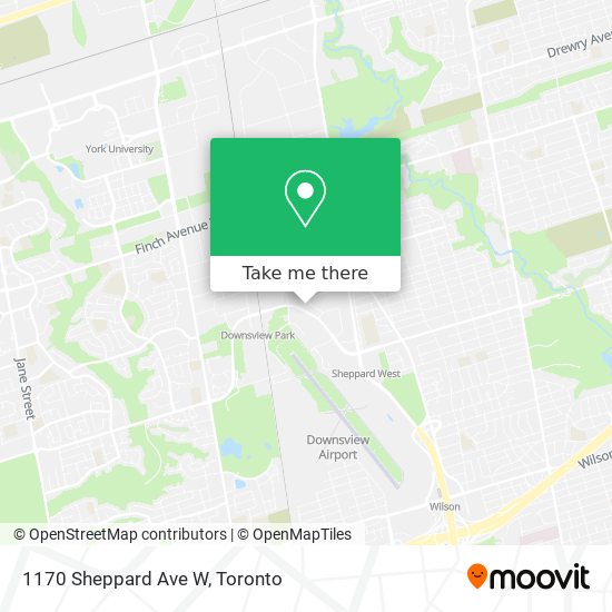 1170 Sheppard Ave W map