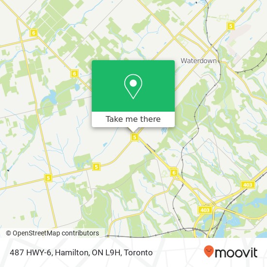 487 HWY-6, Hamilton, ON L9H map