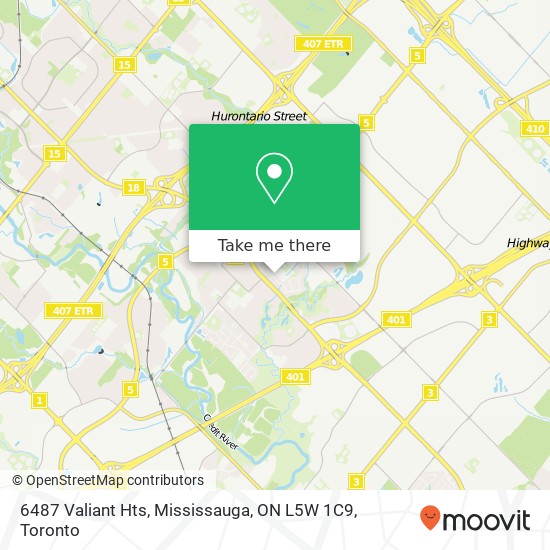 6487 Valiant Hts, Mississauga, ON L5W 1C9 map