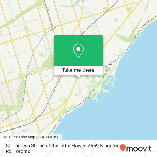 St. Theresa Shrine of the Little Flower, 2559 Kingston Rd map