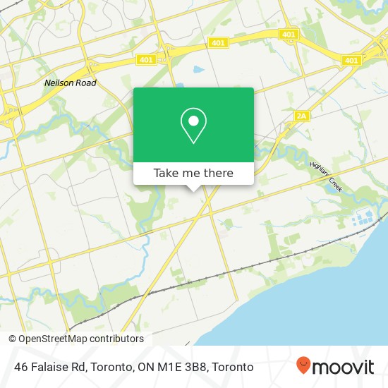 46 Falaise Rd, Toronto, ON M1E 3B8 map