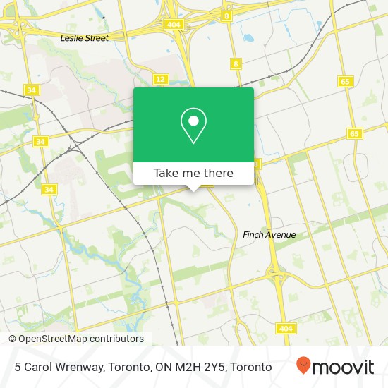 5 Carol Wrenway, Toronto, ON M2H 2Y5 map