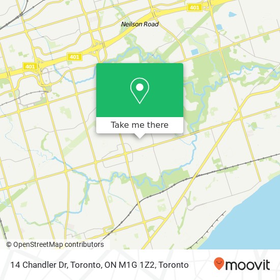 14 Chandler Dr, Toronto, ON M1G 1Z2 map