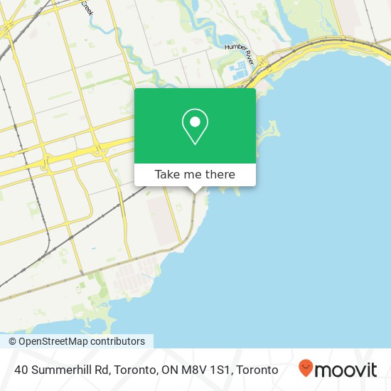 40 Summerhill Rd, Toronto, ON M8V 1S1 map