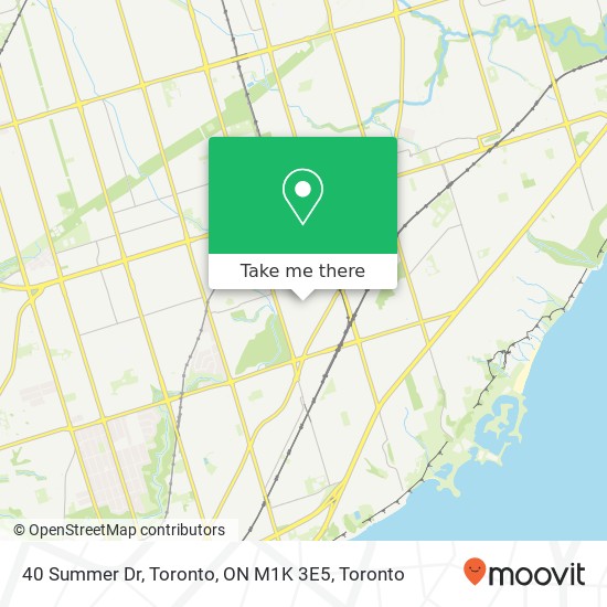 40 Summer Dr, Toronto, ON M1K 3E5 map