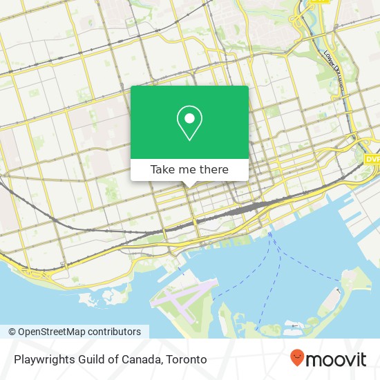 Playwrights Guild of Canada map