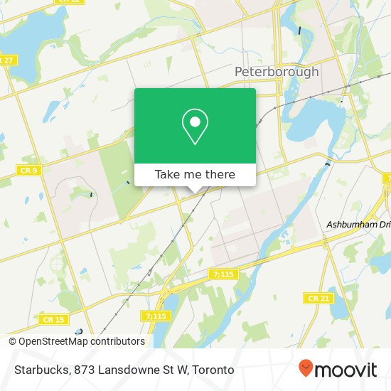 Starbucks, 873 Lansdowne St W map