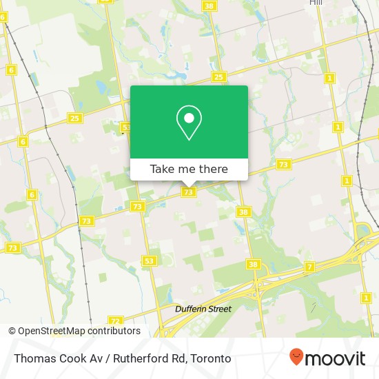 Thomas Cook Av / Rutherford Rd map