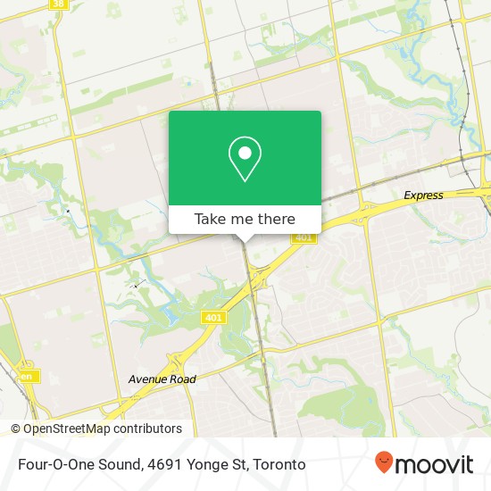 Four-O-One Sound, 4691 Yonge St map